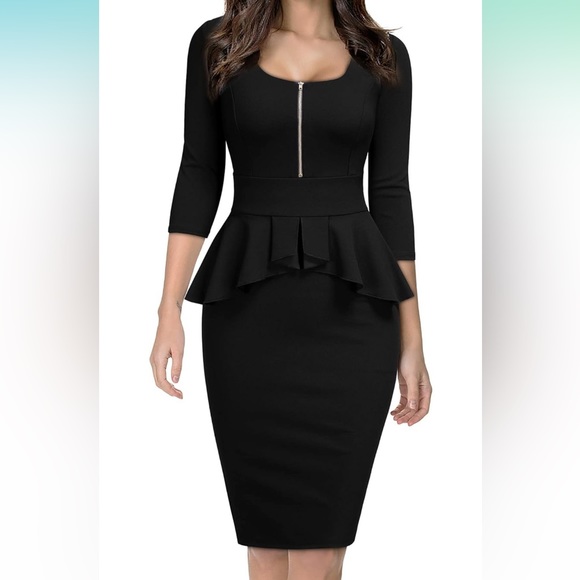 Amazon Dresses & Skirts - Peplum Bodycon Dress
